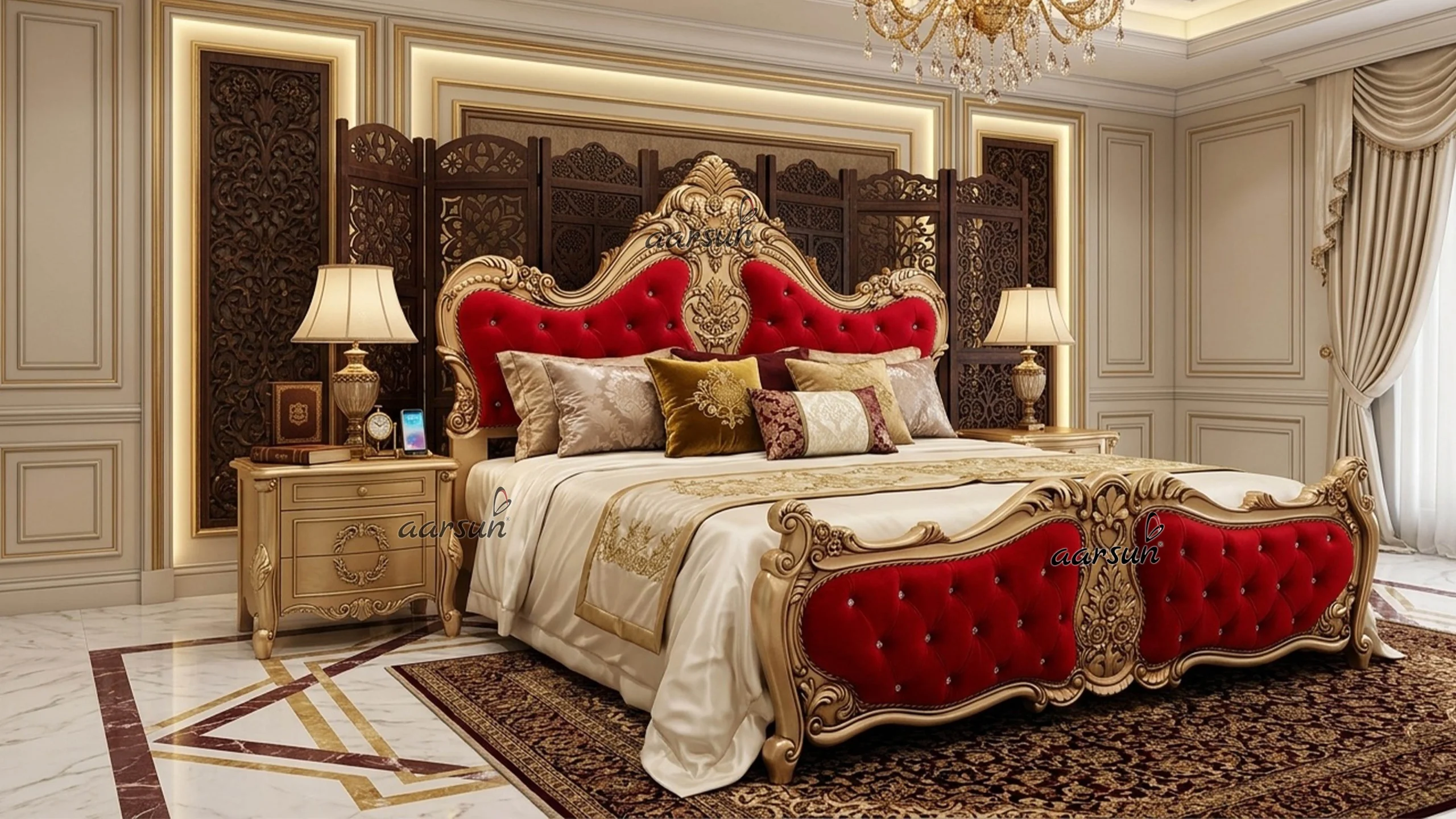 Royal-King-Size-bed-design-Luxury-Style-scaled White Top Sheets - Image 1