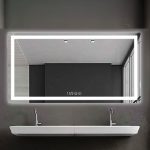 LED Bathroom Vanity Mirror 36 x 36 Right Angle Rectangle - Image 2